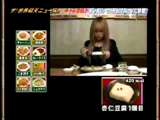 a japan girl eat more then 10000kcal